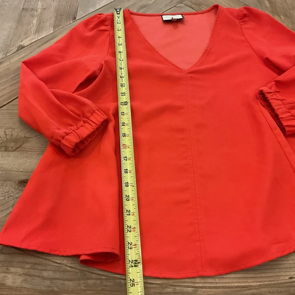 Tuckernuck Poppy Red Hollis‎ Blouse